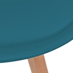 Chaises à manger lot de 2 Turquoise Plastique 