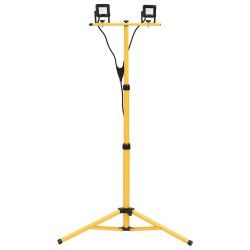 Projecteur à LED avec trépied 2x10 W Blanc chaud  