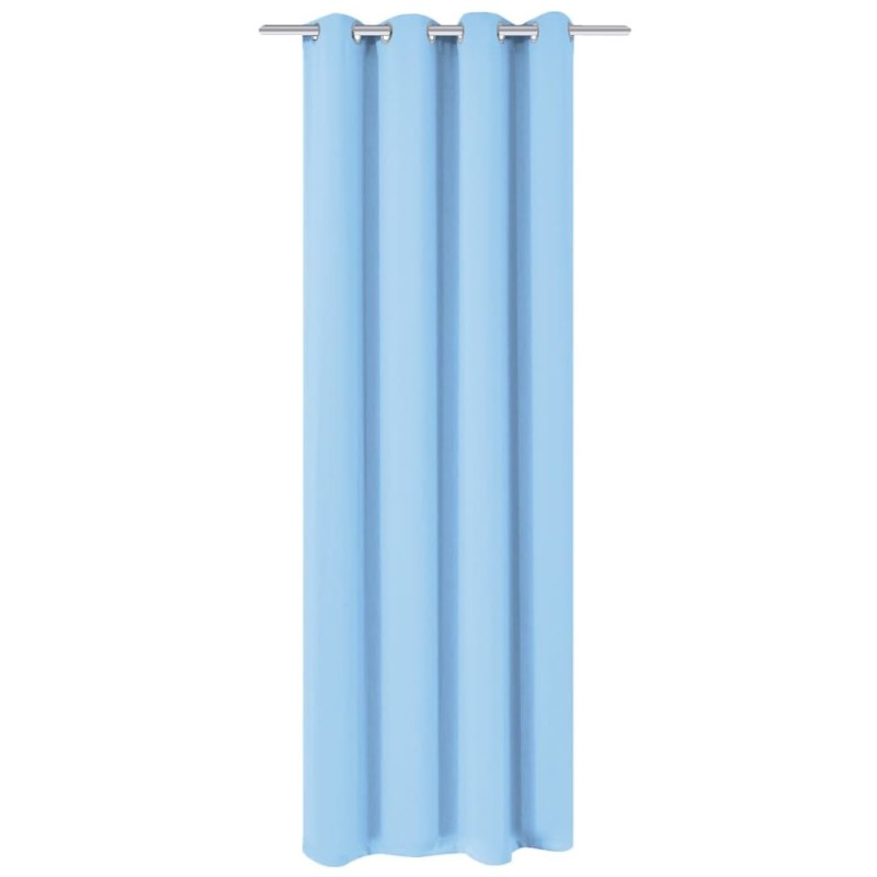 Rideau occultant avec œillets métalliques 270 x 245 cm Turquoise Rideau occultant avec œillets métalliques 270 x 245 cm Turquoise