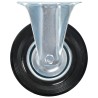 24 pcs Roulettes fixes 125 mm 