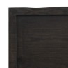 Dessus de table marron foncé bois chêne massif traité 