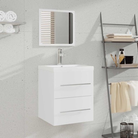 Armoire de salle de bain avec miroir Blanc 41x38,5x48 cm  