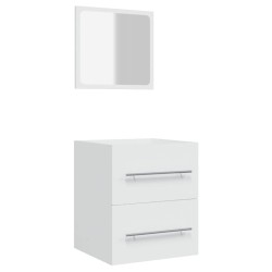 Armoire de salle de bain avec miroir Blanc 41x38,5x48 cm  