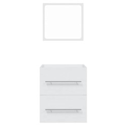 Armoire de salle de bain avec miroir Blanc 41x38,5x48 cm  