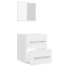 Armoire de salle de bain avec miroir Blanc 41x38,5x48 cm  