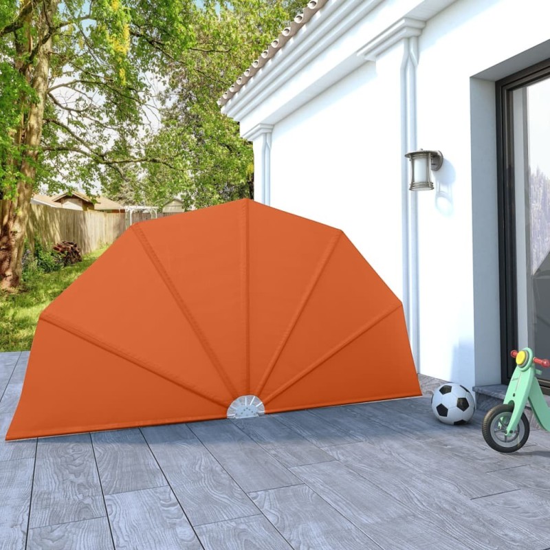 Auvent latéral pliable de terrasse Terre cuite 160 cm  