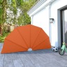 Auvent latéral pliable de terrasse Terre cuite 160 cm  