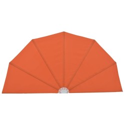Auvent latéral pliable de terrasse Terre cuite 160 cm  