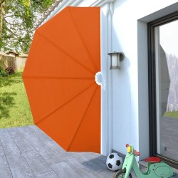 Auvent latéral pliable de terrasse Terre cuite 160 cm  