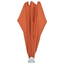 Auvent latéral pliable de terrasse Terre cuite 160 cm  