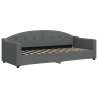 Lit de repos sans matelas gris foncé 80x200 cm tissu 