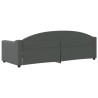 Lit de repos sans matelas gris foncé 80x200 cm tissu 