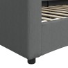 Lit de repos sans matelas gris foncé 80x200 cm tissu 