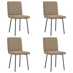 Chaises à manger lot de 4 cappuccino similicuir 