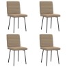 Chaises à manger lot de 4 cappuccino similicuir 