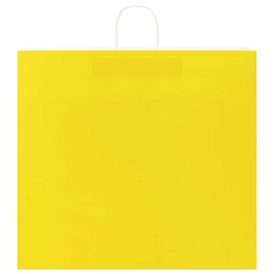 Sacs en papier 250 pcs avec poignées jaune 54x15x49 cm 