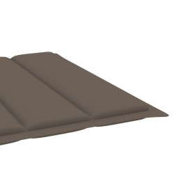 Chaise longue de jardin avec table et coussin Pin imprégné 