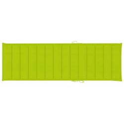Chaise longue de jardin avec table et coussin Pin imprégné 