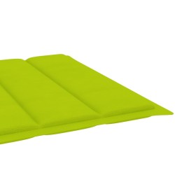 Chaise longue de jardin avec table et coussin Pin imprégné 
