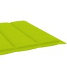 Chaise longue de jardin avec table et coussin Pin imprégné 