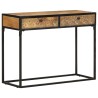 Table console 100x35x75 cm Bois de manguier massif 