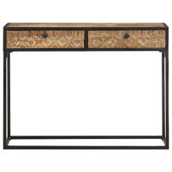 Table console 100x35x75 cm Bois de manguier massif 