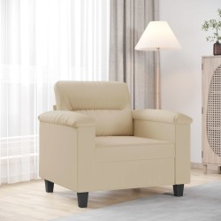 Chaise de canapé crème 60 cm tissu microfibre 