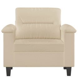 Chaise de canapé crème 60 cm tissu microfibre 