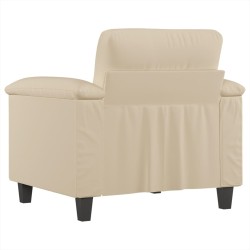Chaise de canapé crème 60 cm tissu microfibre 