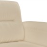 Chaise de canapé crème 60 cm tissu microfibre 