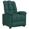 Fauteuil inclinable Vert foncé Tissu 