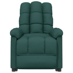 Fauteuil inclinable Vert foncé Tissu 