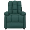 Fauteuil inclinable Vert foncé Tissu 