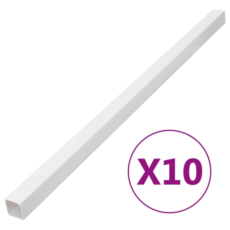 Goulotte de câble 100x40 mm 10 m PVC 