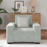 Fauteuil Gris clair 60 cm Velours 