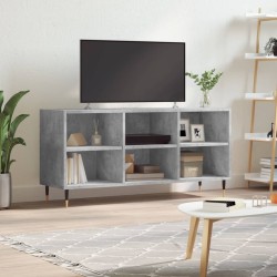 Meuble TV gris béton 103,5x30x50 cm bois d'ingénierie 
