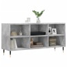 Meuble TV gris béton 103,5x30x50 cm bois d'ingénierie 