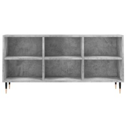 Meuble TV gris béton 103,5x30x50 cm bois d'ingénierie 