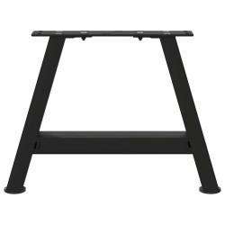 Pieds de table basse en forme de A 2 pièces Noir 30 x (30-31) cm Acier 