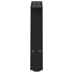 Pieds de table basse en forme de A 2 pièces Noir 30 x (30-31) cm Acier 