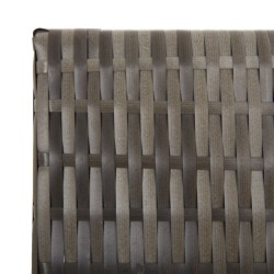 Cloison de séparation 3 panneaux gris résine tressée 