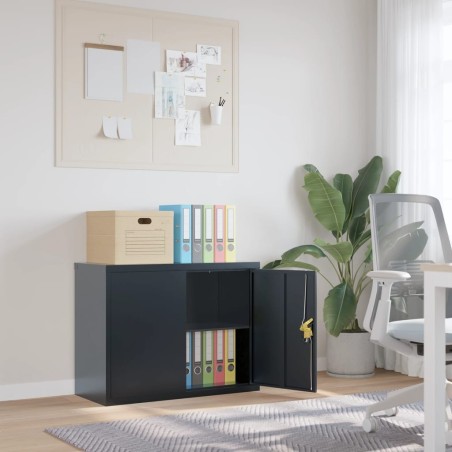 Classeur anthracite 90x40x70 cm acier 