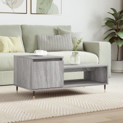 Table basse Sonoma gris 100x50x45 cm Bois d'ingénierie 