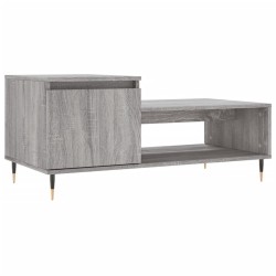 Table basse Sonoma gris 100x50x45 cm Bois d'ingénierie 