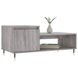 Table basse Sonoma gris 100x50x45 cm Bois d'ingénierie 
