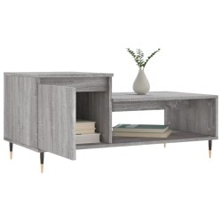 Table basse Sonoma gris 100x50x45 cm Bois d'ingénierie 