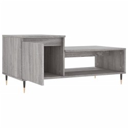 Table basse Sonoma gris 100x50x45 cm Bois d'ingénierie 