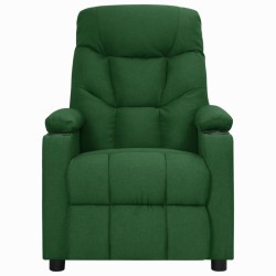 Fauteuil inclinable Vert foncé Tissu 