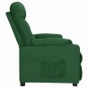 Fauteuil inclinable Vert foncé Tissu 