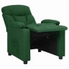 Fauteuil inclinable Vert foncé Tissu 